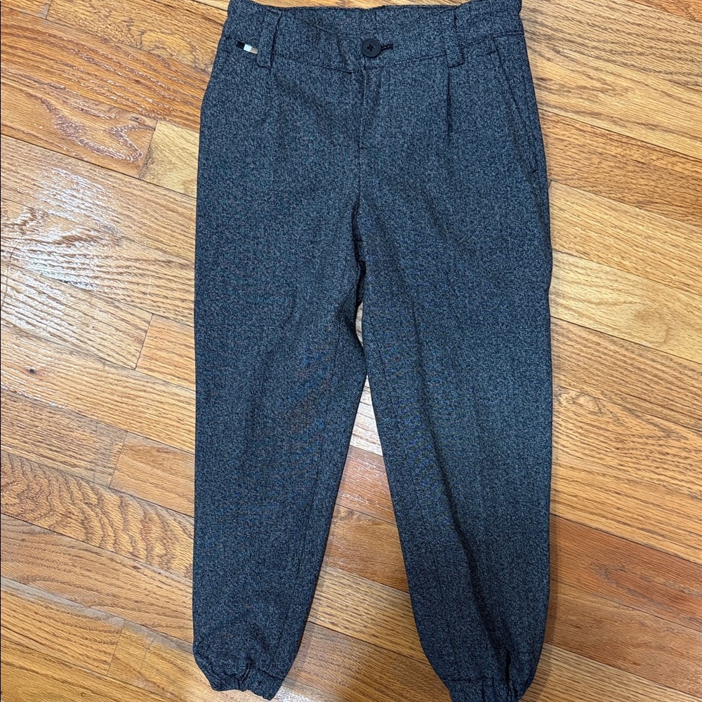 Boys Hugo Boss  Dark Gray Jogger Dress Pants